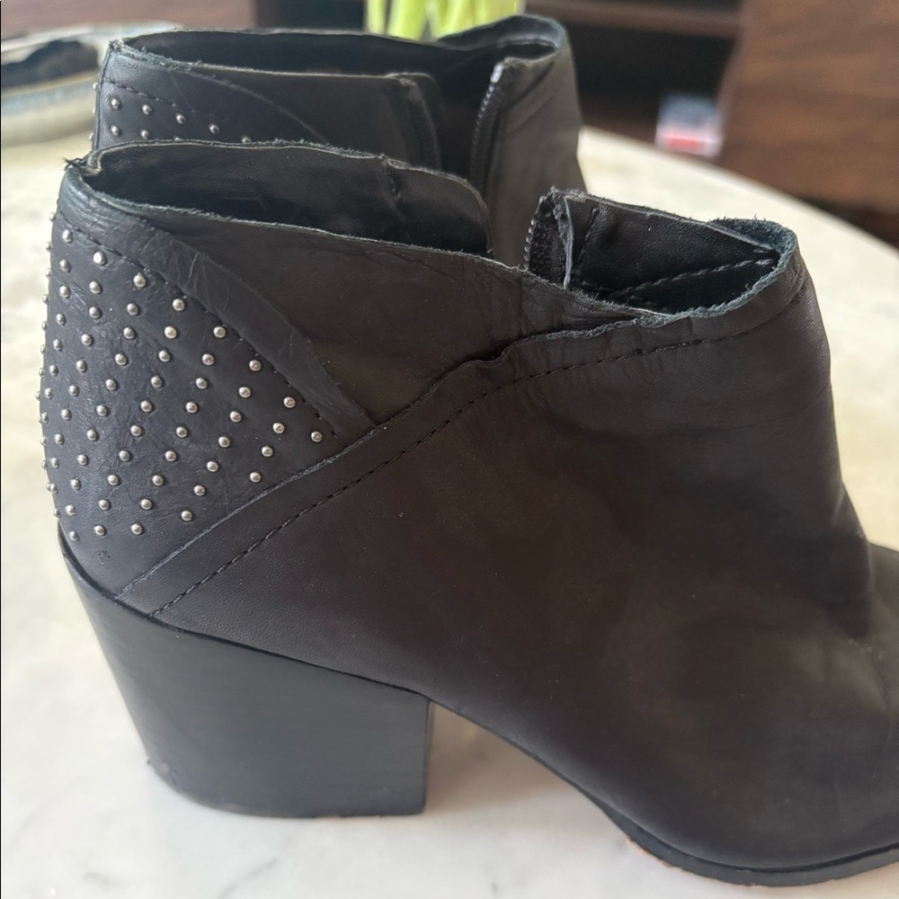 Block heel booties